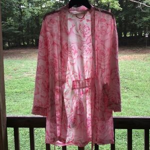 Victoria Secret Pink Roses Robe